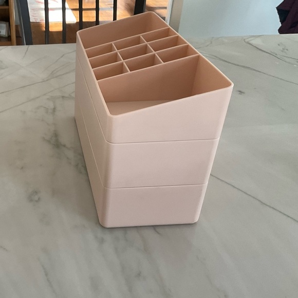 Home Essentials 3 tier stackable Make up organizer Peach - Picture 4 of 11